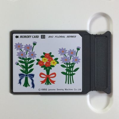 Janome Memory Card 11 - Big Floral Series (2B0)