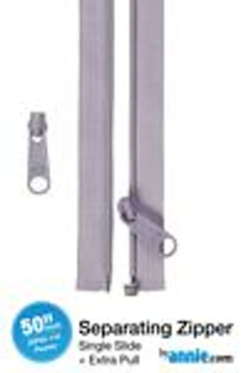 By Annie Separating Zipper PEWTER, 50