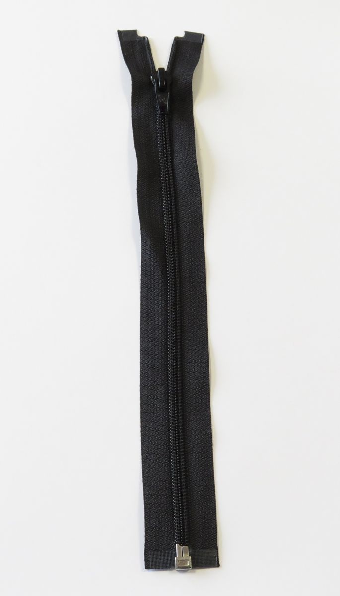 Svart - 6mm spiral delbar glidelås 30cm