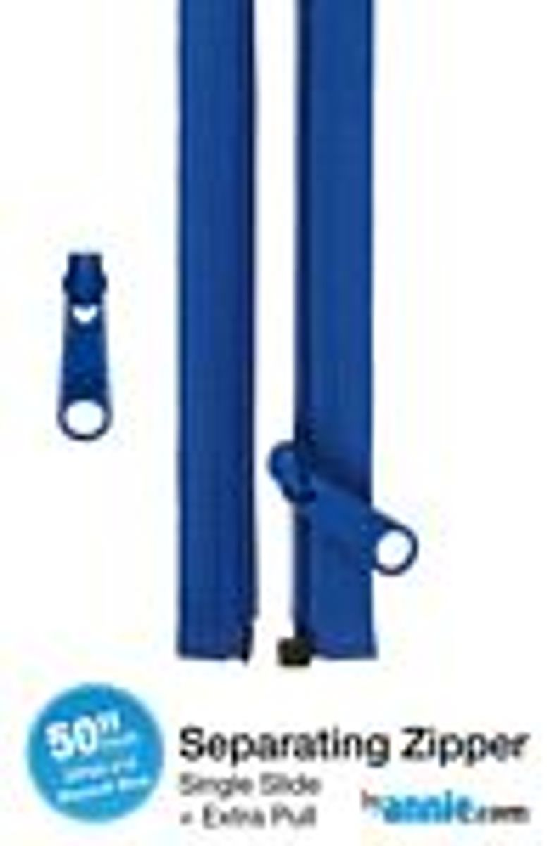 By Annie Separating Zipper BLASTOFF BLUE, 50