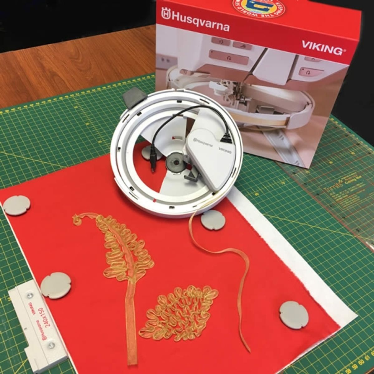 (22A2) Husqvarna Ribbon Embroidery Attachment