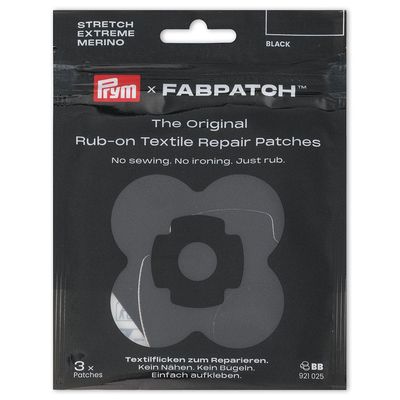 Prym x FabPatch Reparasjonslapp REPAIR KIT - Sort - 3stk